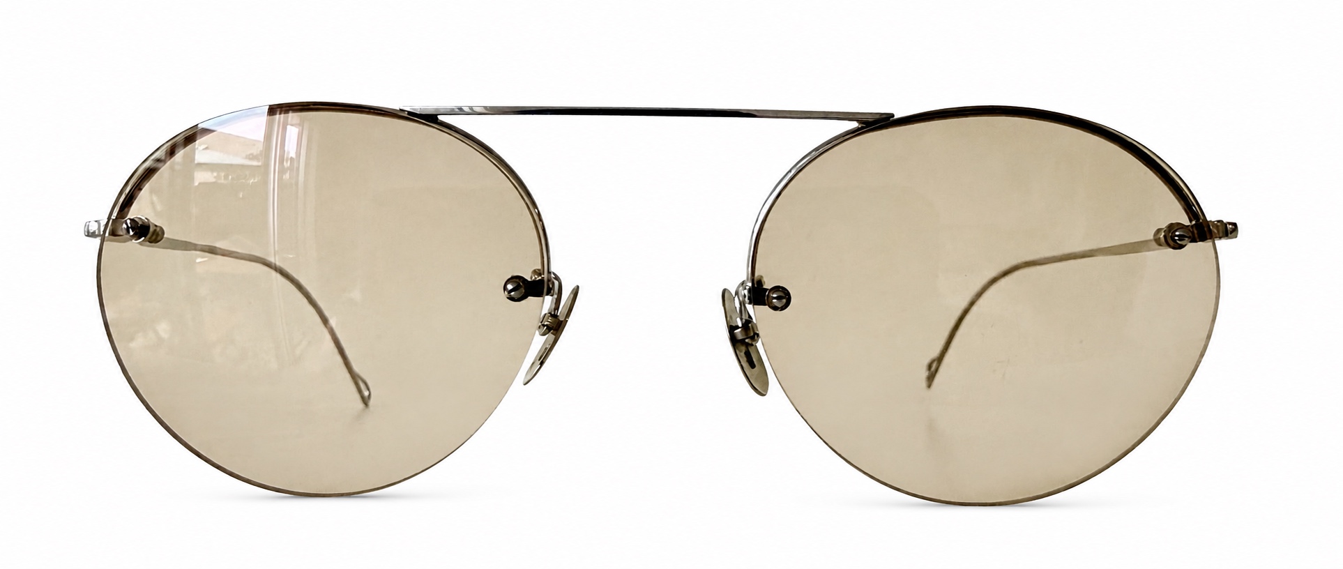 Shuron Optical Aristocrat — White Gold-Filled High-Bar Mount