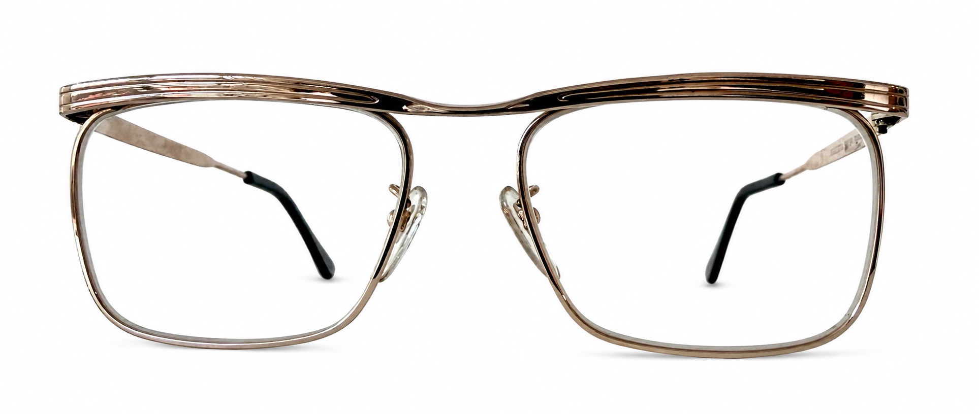 Rodenstock Carlton — Yellow Gold-Filled, Sculpted Metal Brow