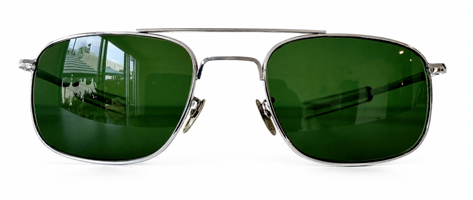 American Optical Mint Mid-Century Pilot Aviator — 1/10 12K Gold-Filled, front view